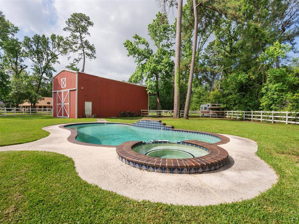 Hot tub/ Pool combo if that barn could talk!