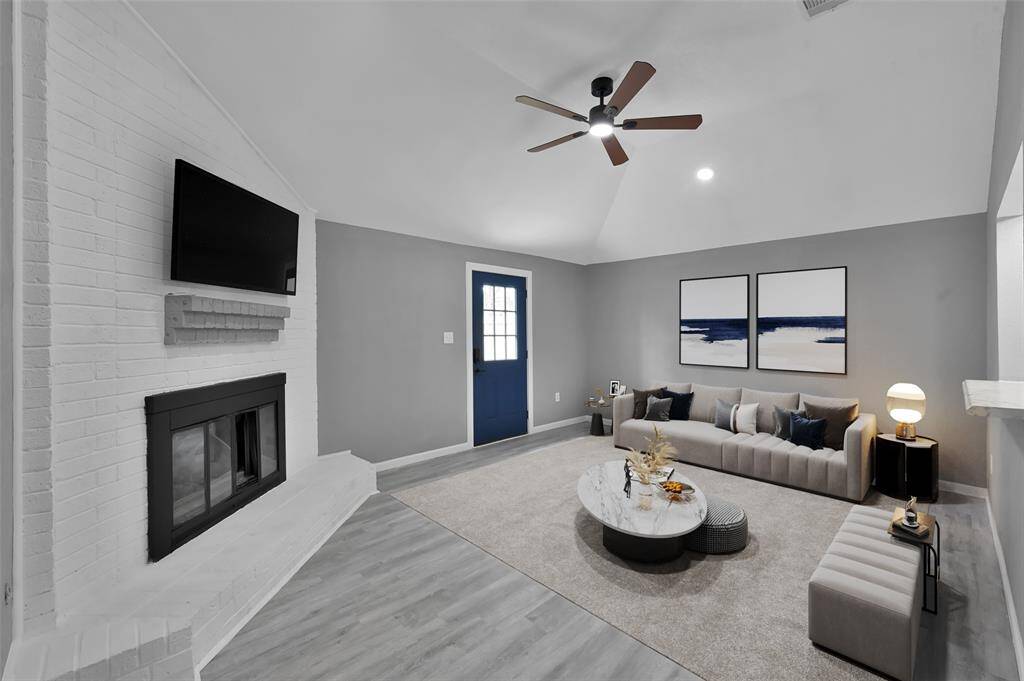 Family Room Virtually Staged