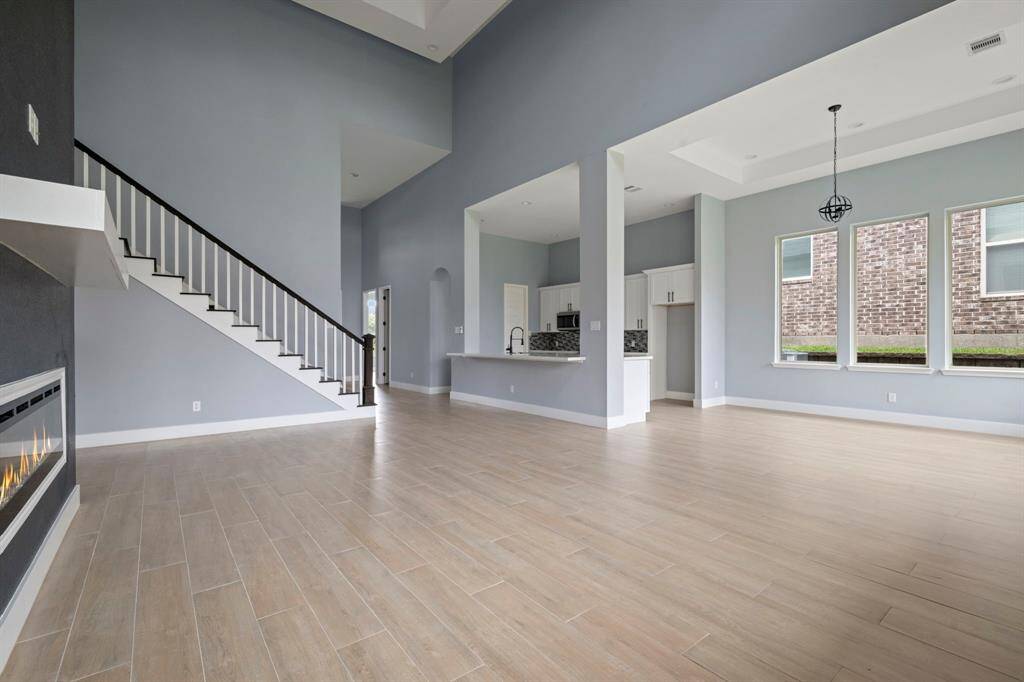 Open concept floor plan