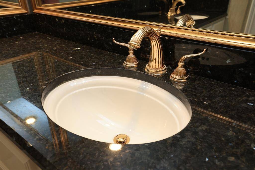 Home was upgraded with high end fixtures in the primary bathroom.
