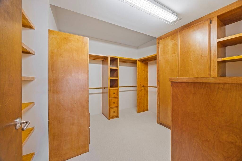 Expansive walk-in closet