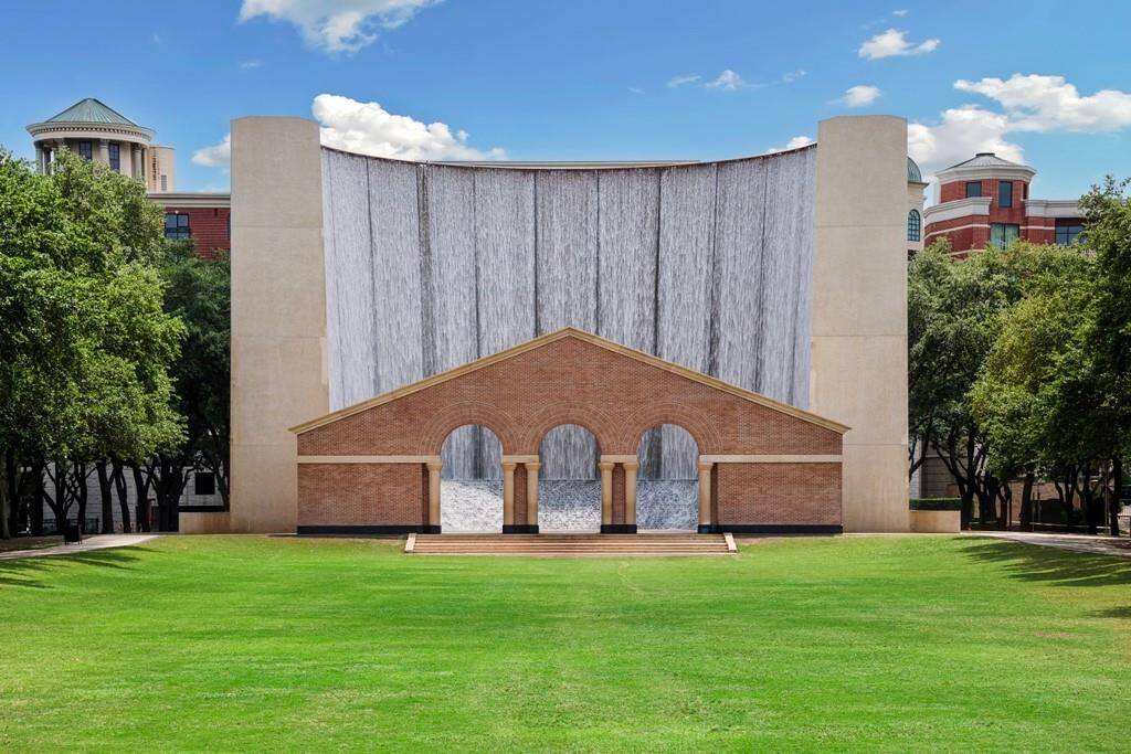 Hines Water Wall park is located directly across the street from the Manhattan.  It is the most photographed attraction in Houston! Want to know more about Uptown?  Visit https://uptown-houston.com/