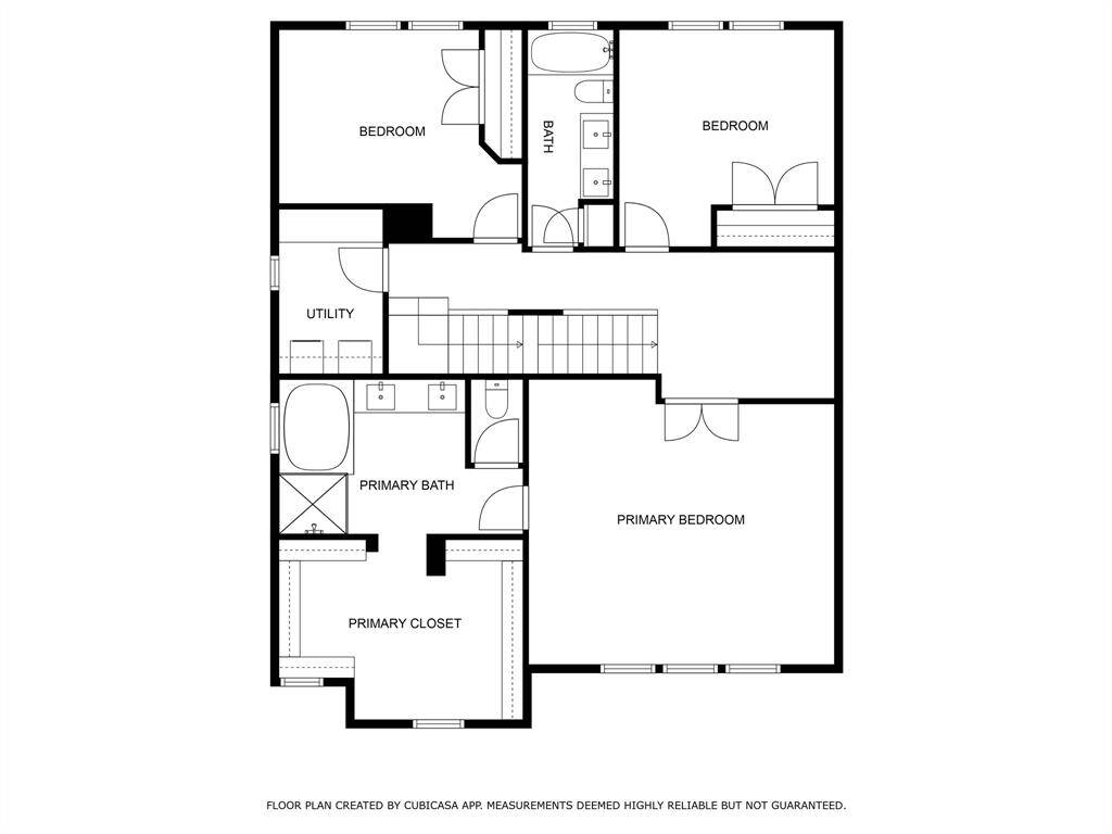 Second floor plan. Deemed to be accurate but not guaranteed.