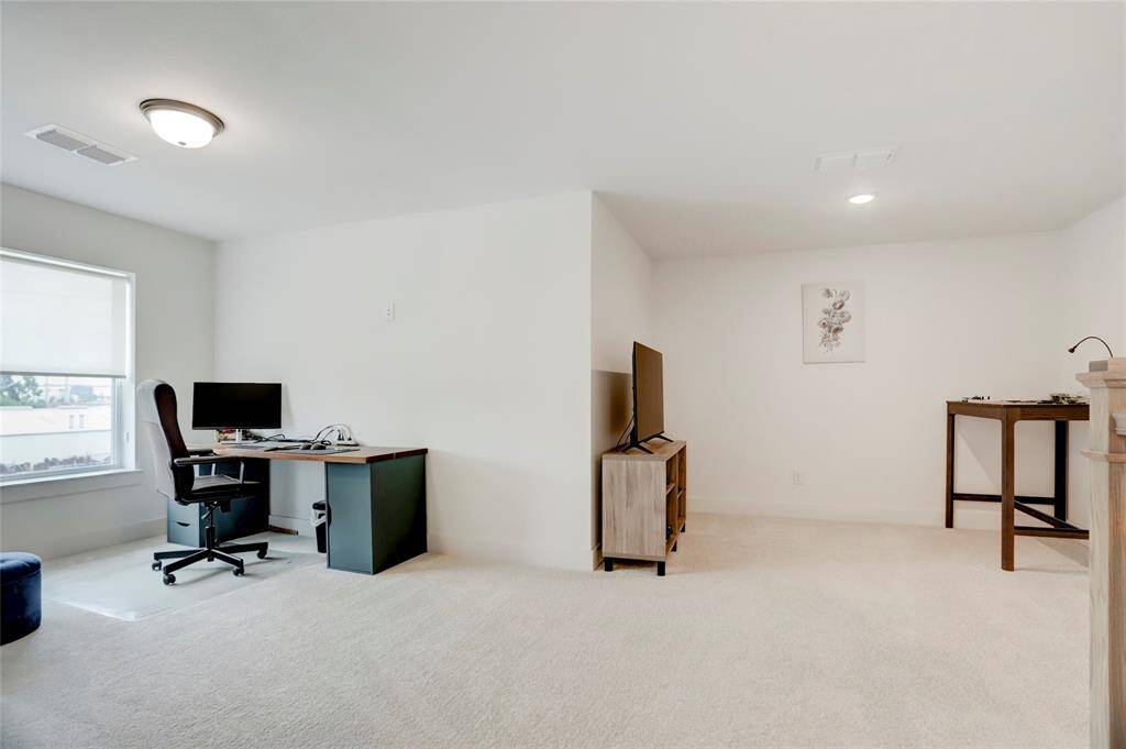 Another angle of the flex space from the upstairs hallway.