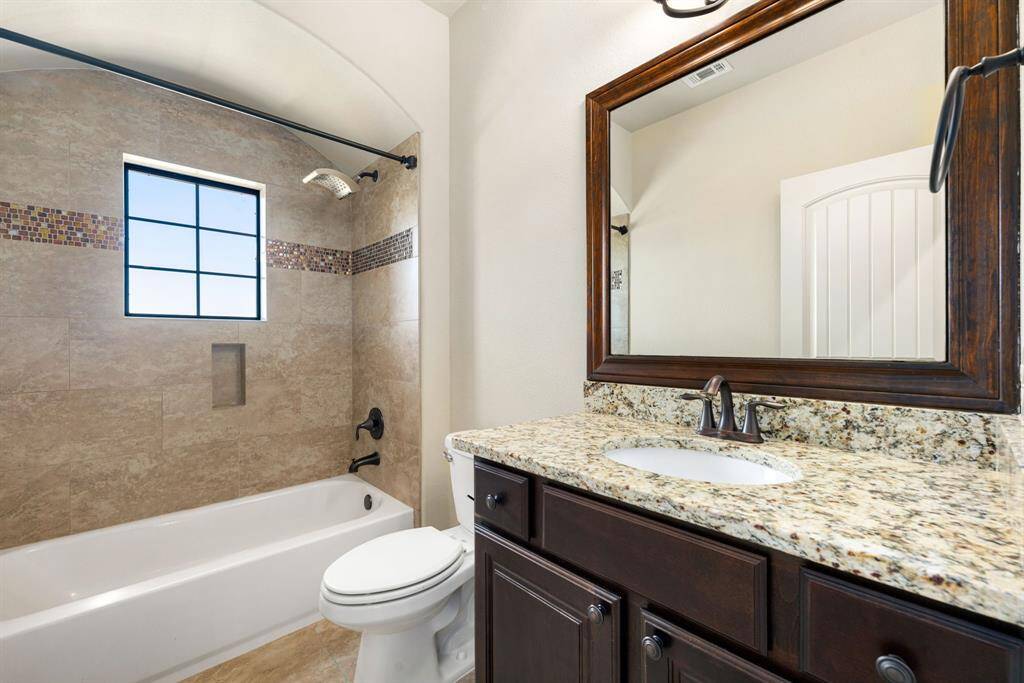 The third full bath located upstairs