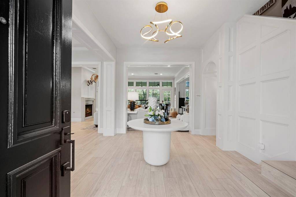 View from front double door entrance