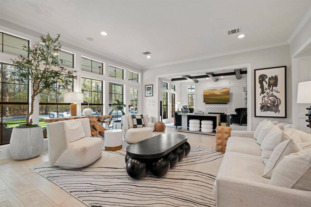Family room with incredible views of the backyard and so much natural light.
