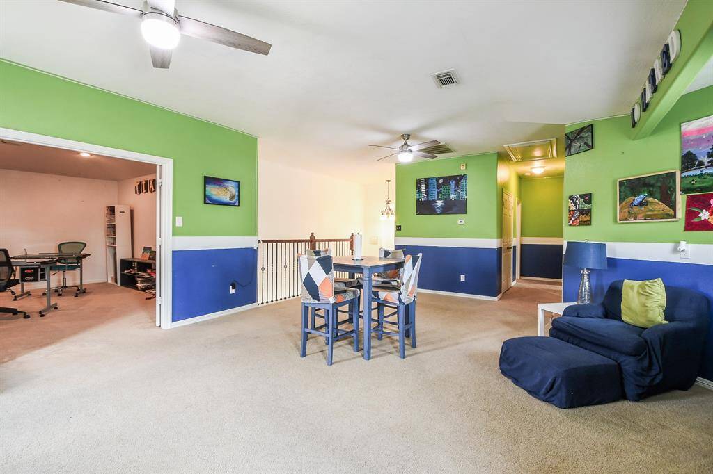 Large media room located upstairs right next to the game room.