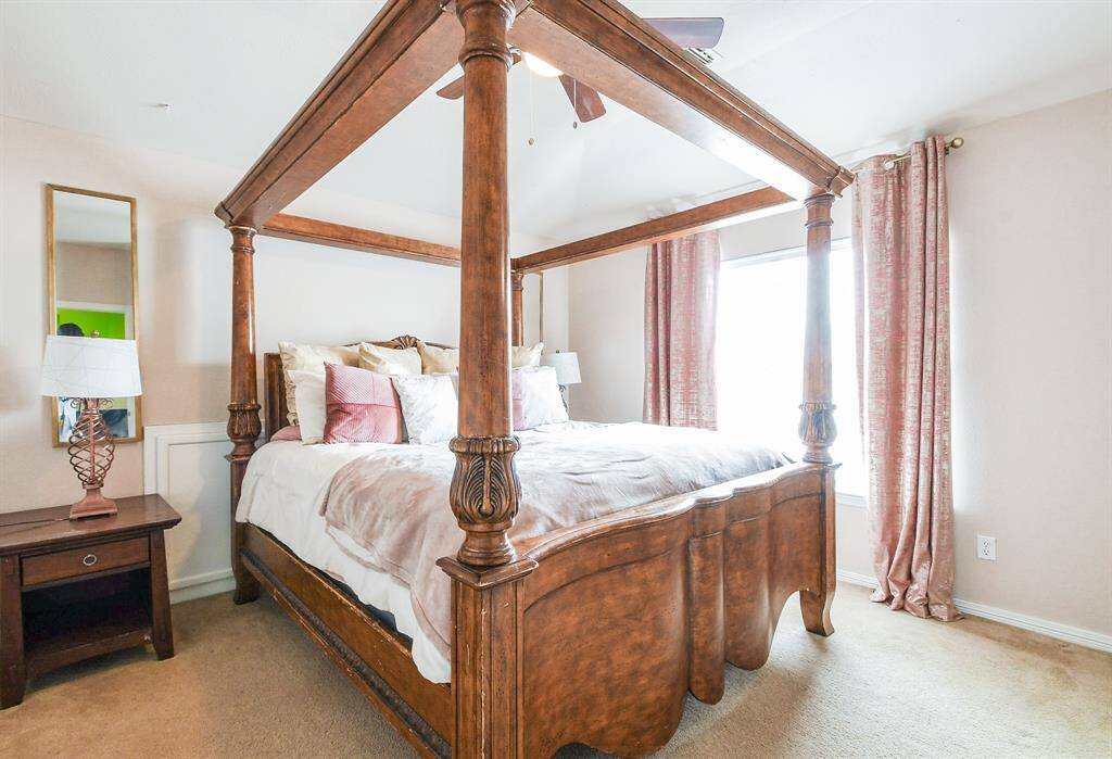 This secondary enjoys its own ensuite bath.