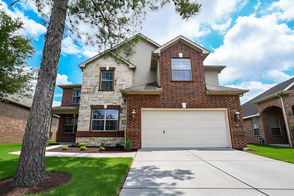The quaint angled, covered front entry is spacious enough for seasonal seating pieces, too! Inside, are 4 bedrooms, 3-1/2 baths, occupying a 7,553 square-foot-lot with 3,250 square-feet of interior living space.