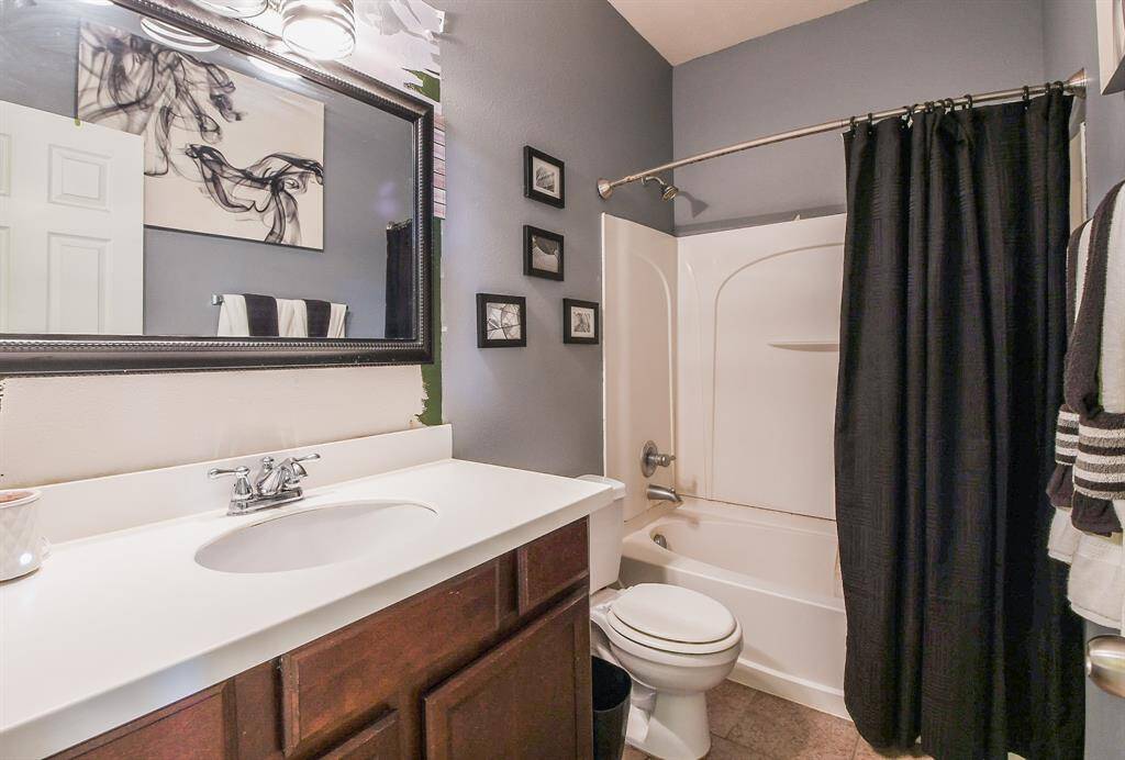 Half bath located downstairs.
