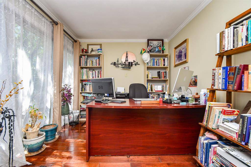 The Study also has a wall of windows!   Allows for a lot of natural Light.