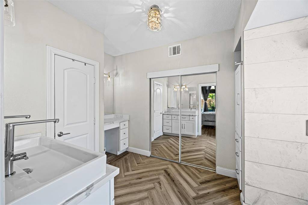 Half Bath with beautiful features and upgrades
