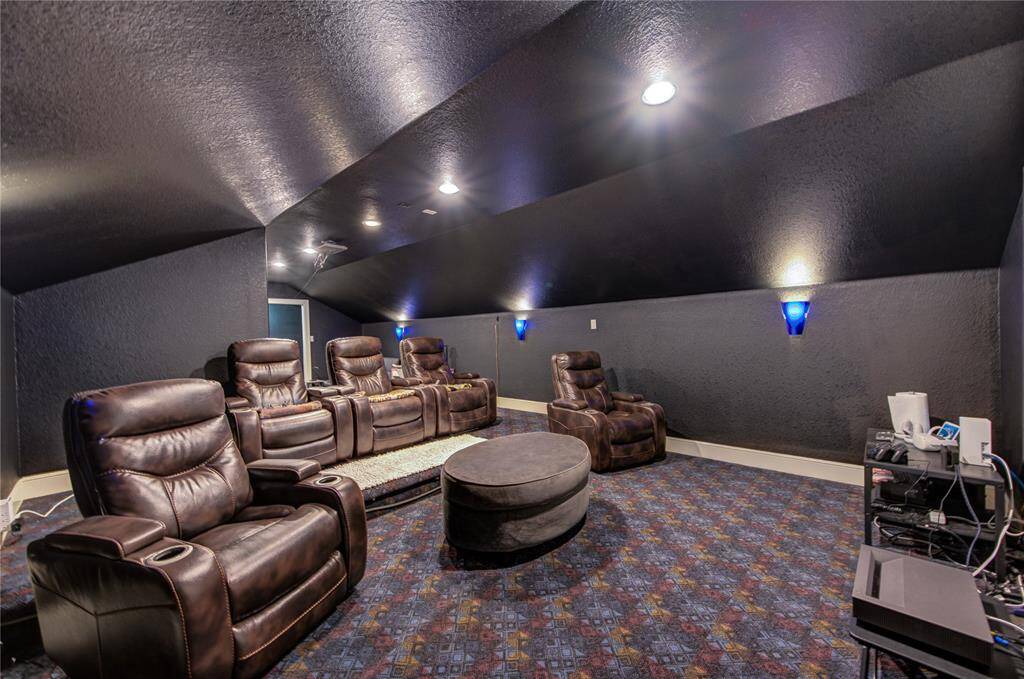 fantastic media room upstairs