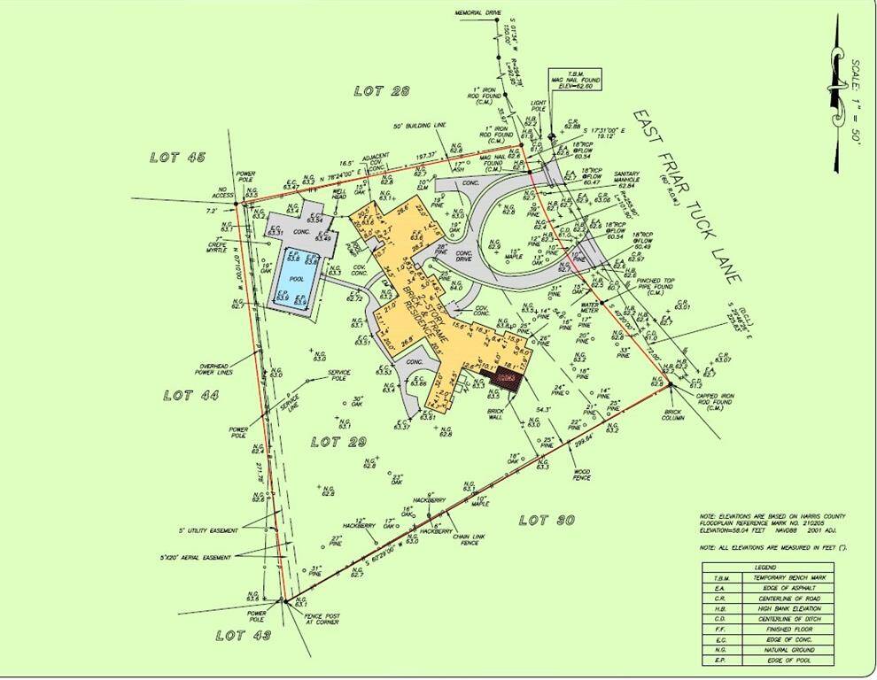 Survey, Topo and Trees of Property