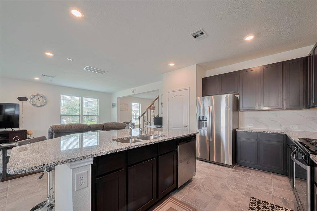 The Open Concept ensures that the home Chef is never left out of the conversation and this space is Perfect for Entertaining.