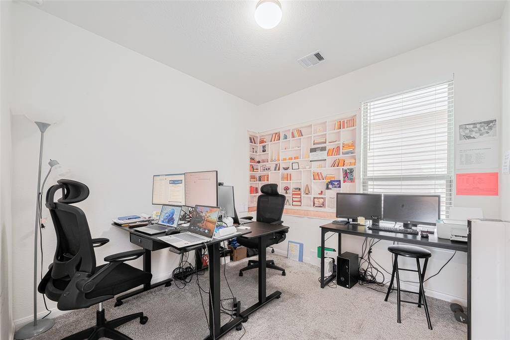 The Study has Enough Room For Two and the Large Walk-In Closet allows this to be a first floor 5th Bedroom if needed.