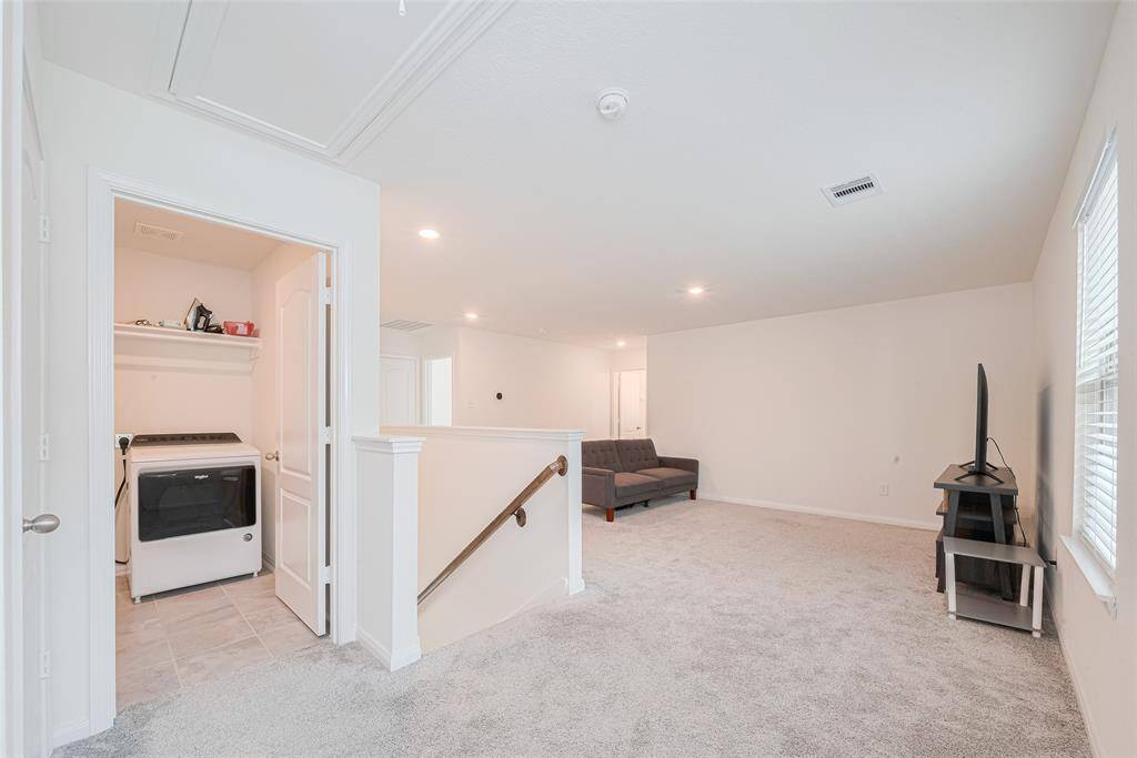 Now to the Upstairs to even more Large Open Spaces, with all of the Bedrooms Upstairs, you can stay close to your little ones, and the 2nd Floor Laundry Room makes doing laundry so much easier.