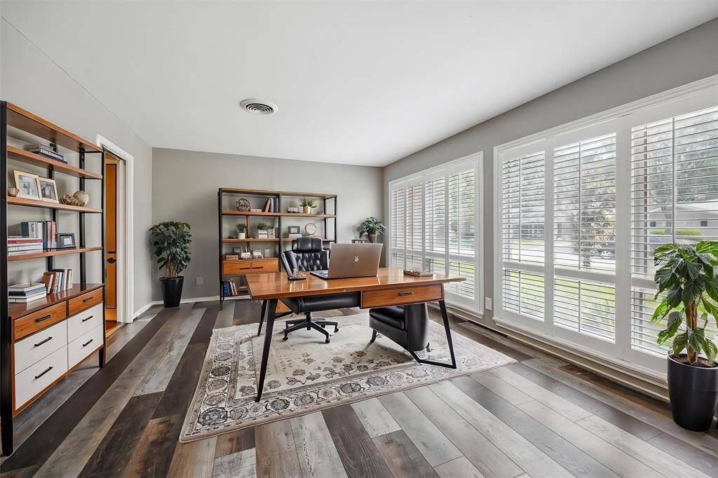 Here is a shot of the front sitting room staged as an office, you could make it any room you need in the home.