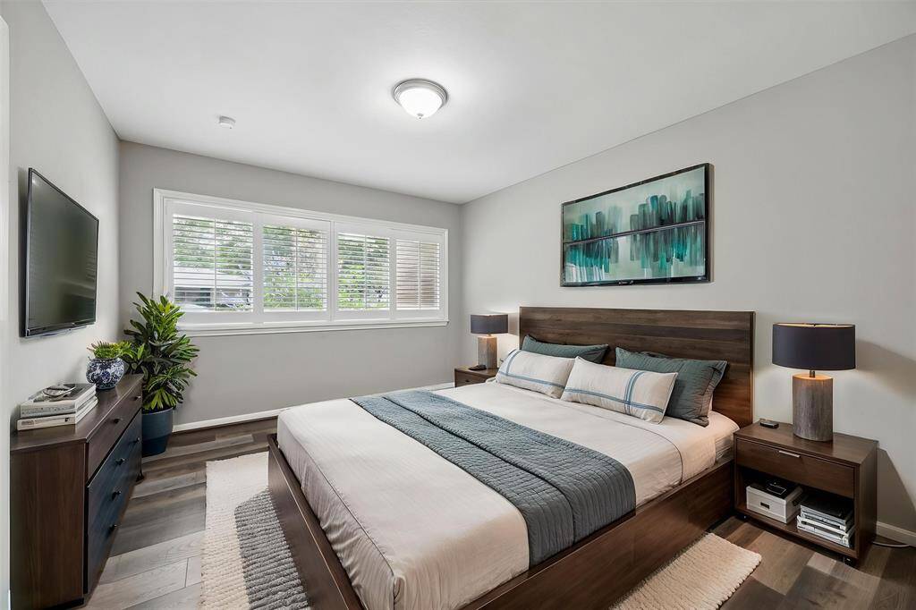 One of the secondary bedroom, both the secondary bedrooms are sizeable.