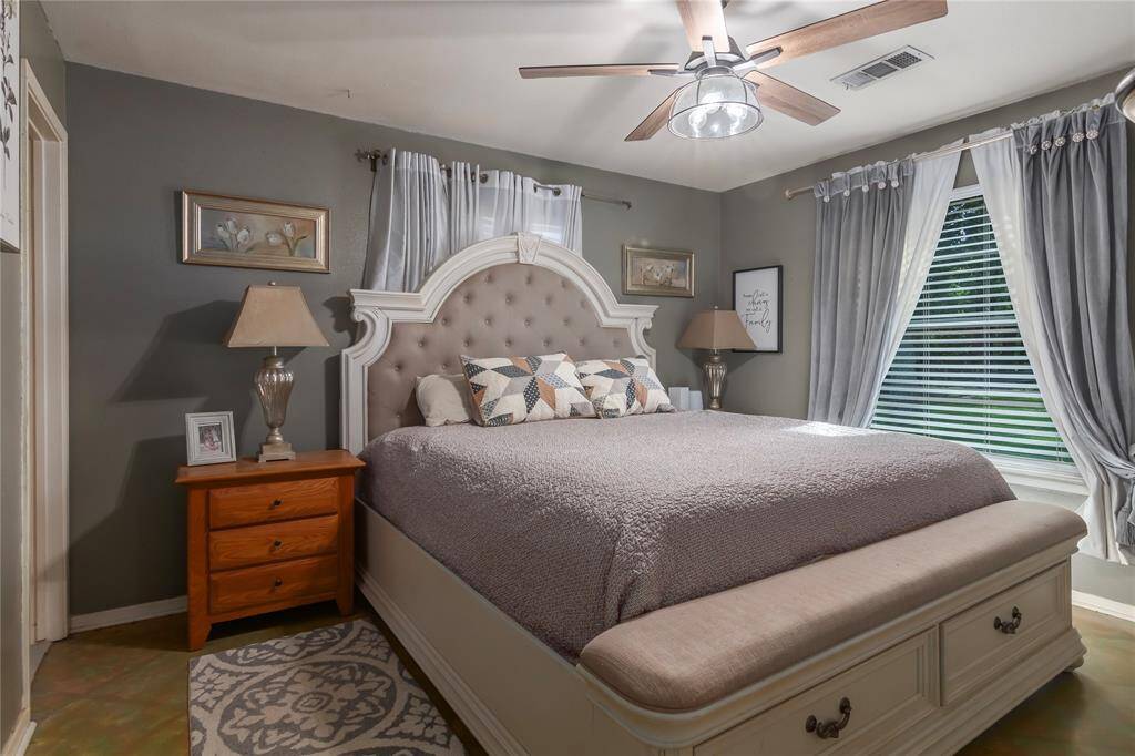 Primary Bedroom, tile flooring.
