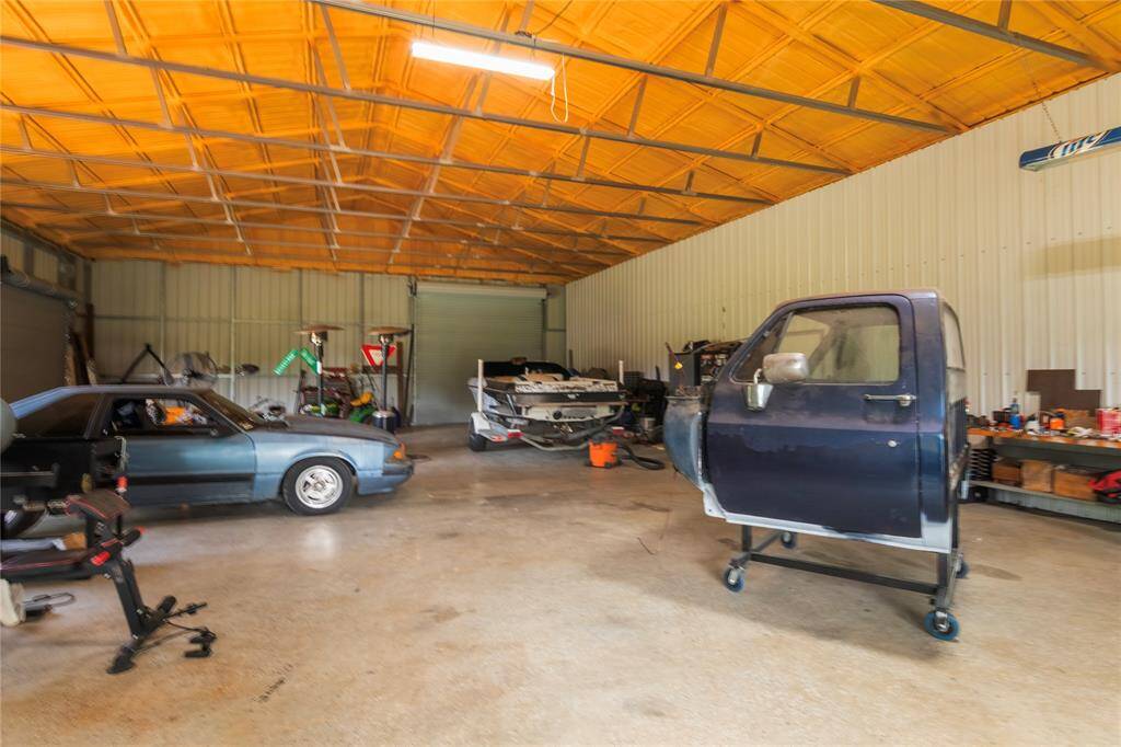 Fill the shop with your toys and tools.