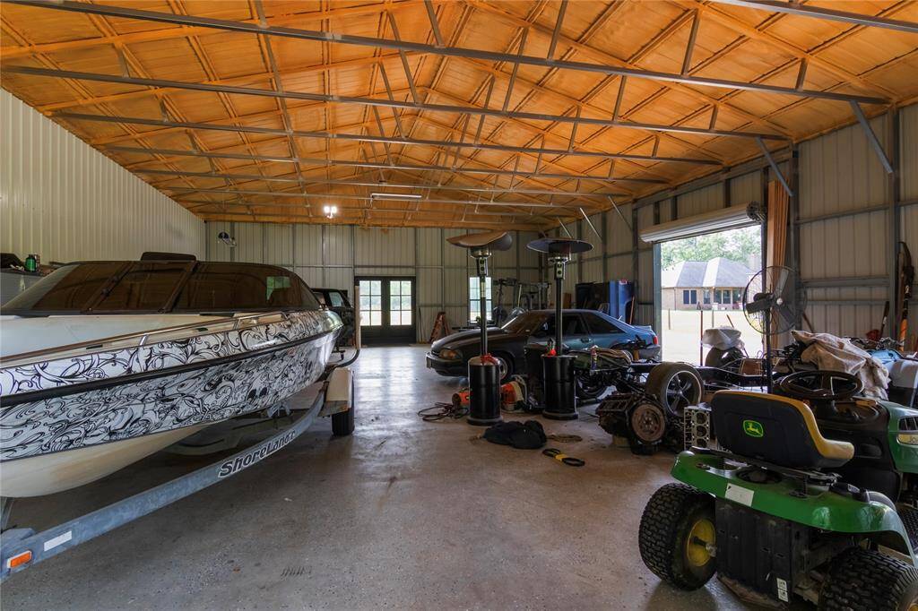 The amazing shop. Three overhead doors.
