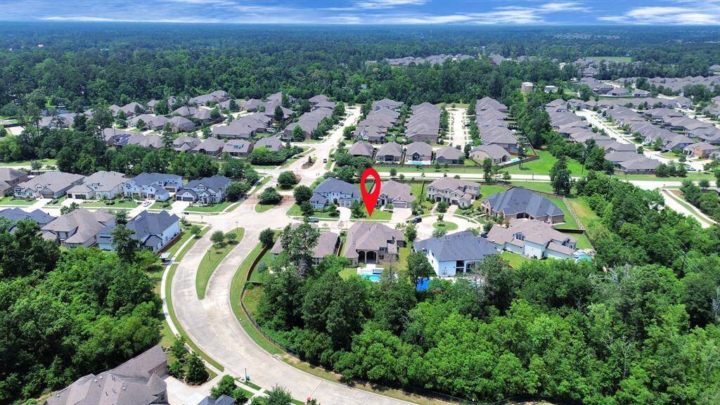 Another areal view of the house and the subdivision.