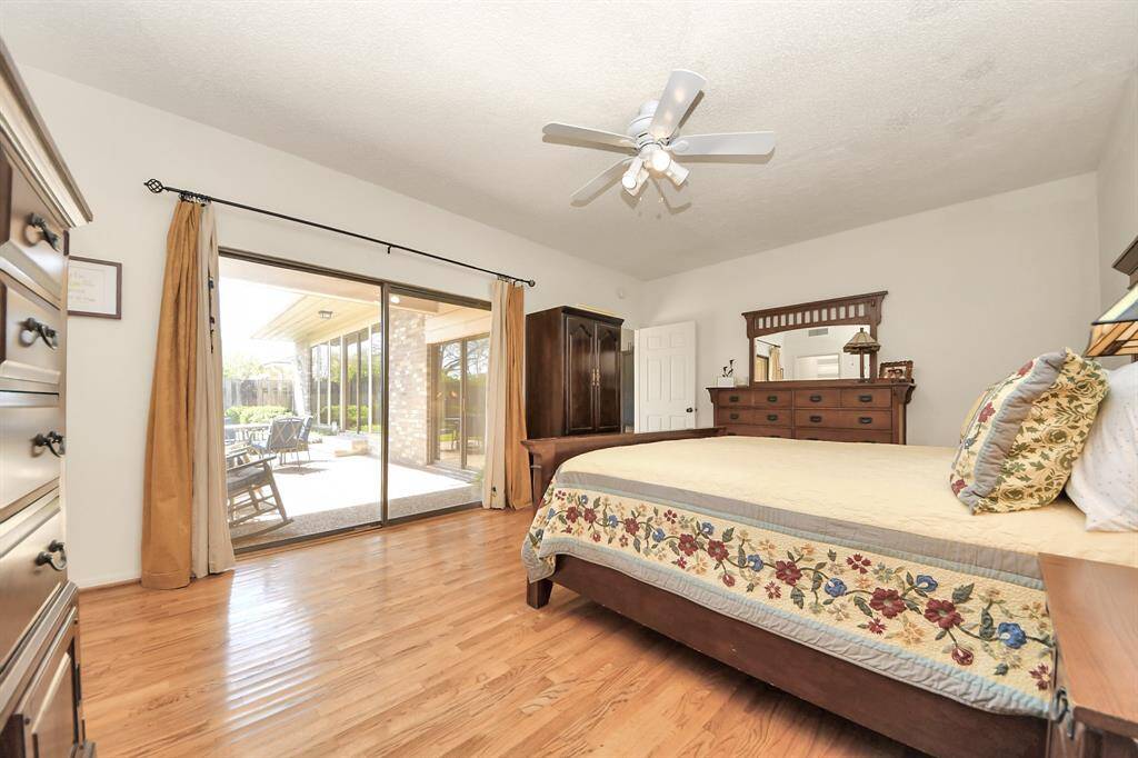 Primary features walk out patio access for morning coffee or relaxing in the evenings.