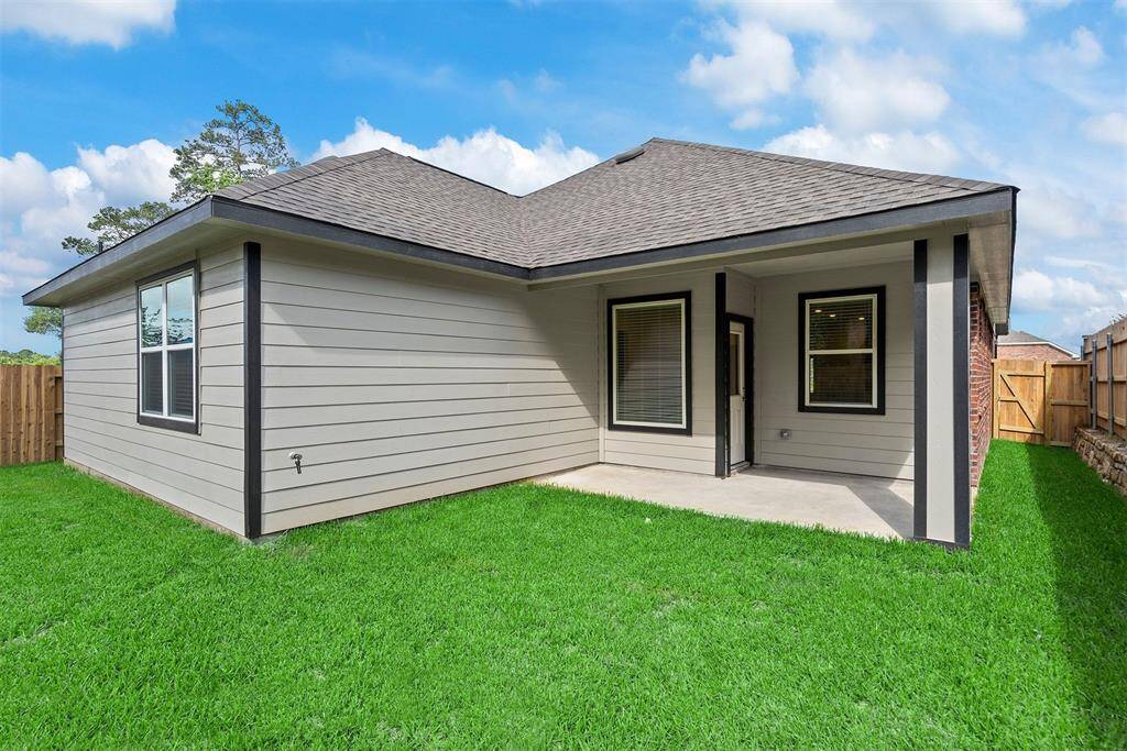 Enjoy your morning coffee under the covered back patio!   No rear neighbors!