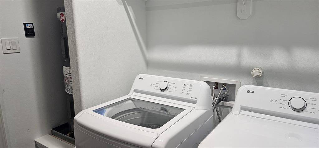 Water Heater inside the garage for easy access for proper maintenance.