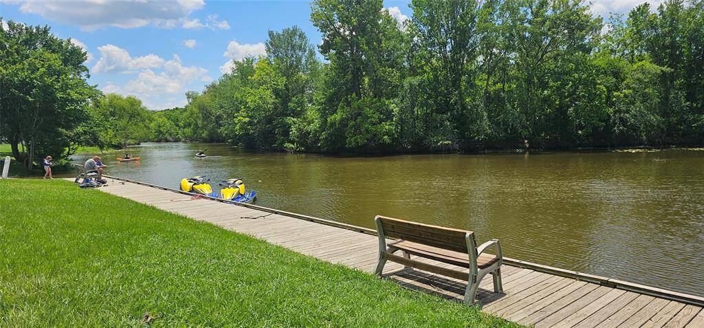 Boardwalk, sit and relax, maybe bring your fishing pole. Tie down your jet skis for a little break