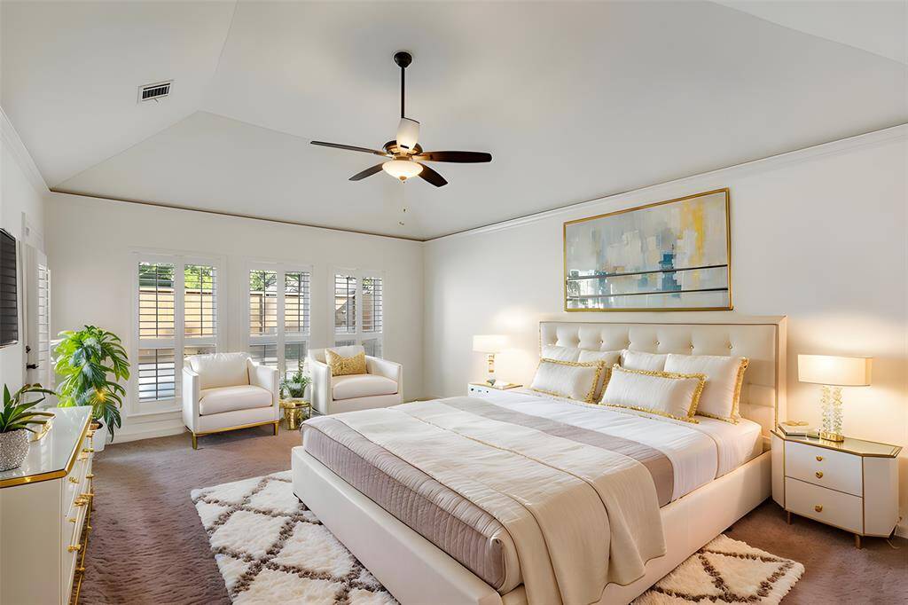 Virtually Staged Primary Bedroom