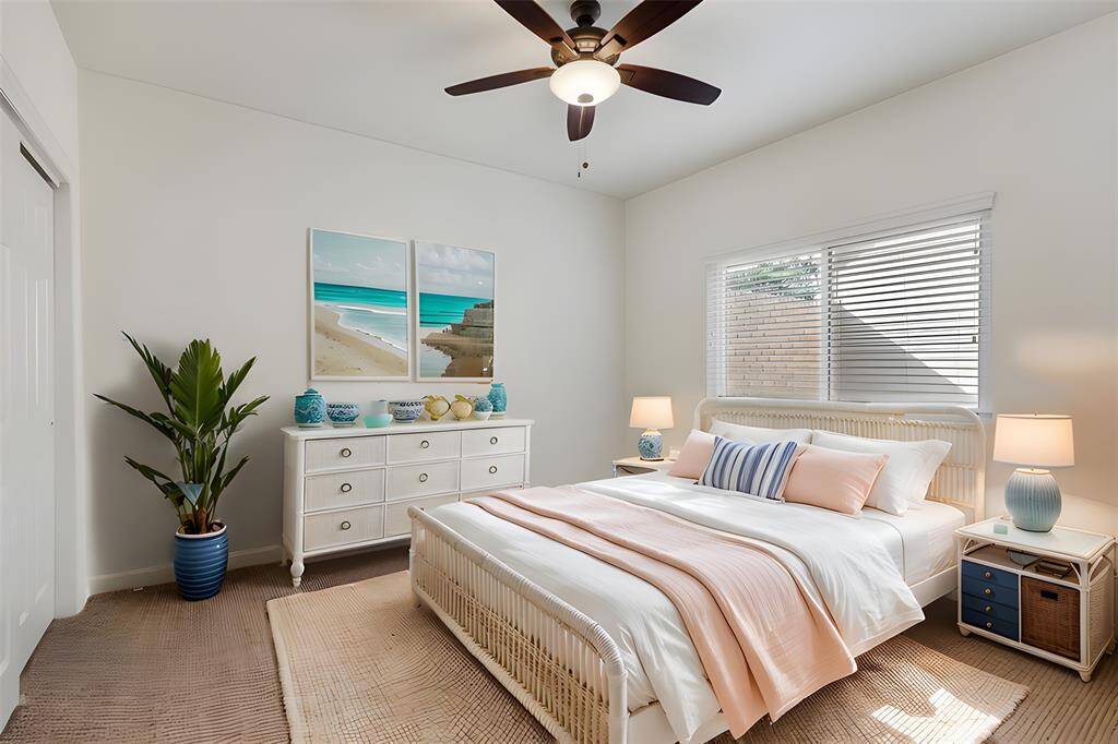 Virtually Staged Secondary Bedroom