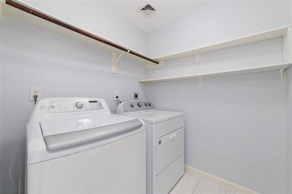 In home utility room and appliances included