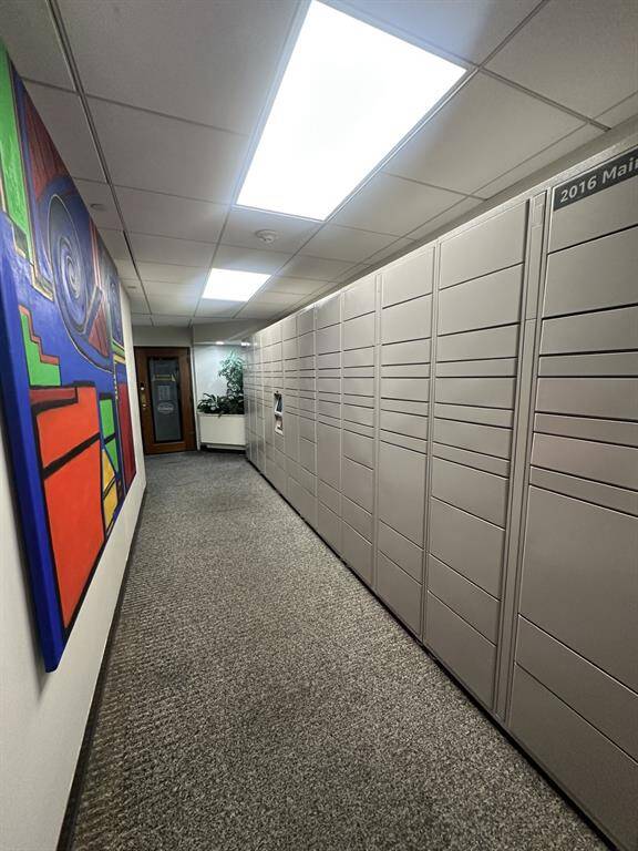 Amazon lockers for quick pick up and also a package room manned by our 24/7 door people