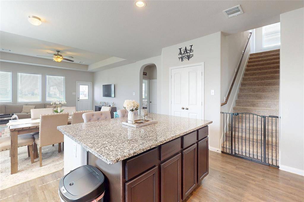 Oversized kitchen island- perfect for hosting!