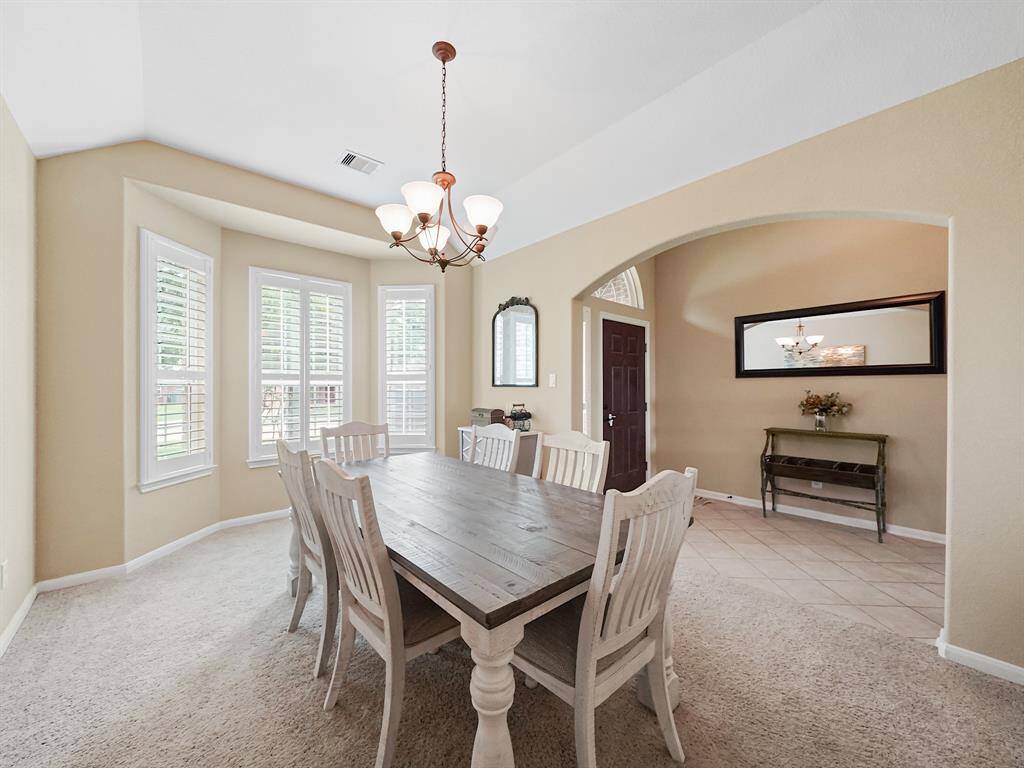 This dining area is perfect for entertaining.