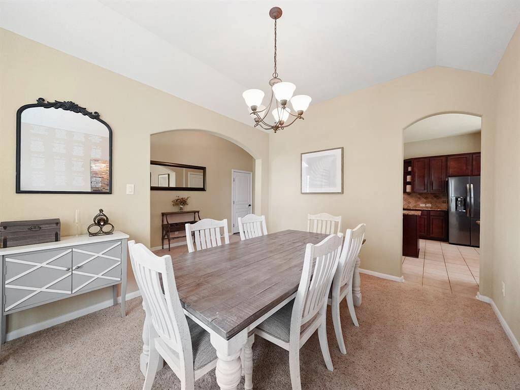 Alternate view of the dining room.