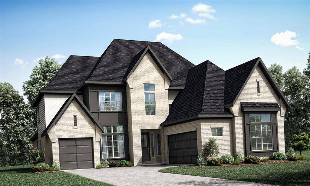 New elevation for the popular Newmark home, the San Germain, which features 5 bedrooms and a split 3-car garage on a corner lot.  First thought....fabulous!!