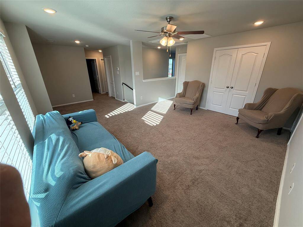 Expansive game room perfect for entertainment and relaxation.
