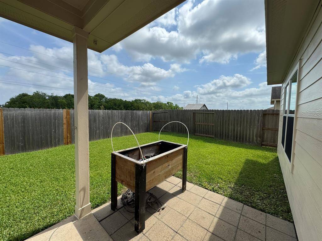 A Good size back yard