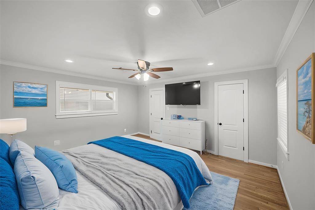 Primary bedroom virtually staged