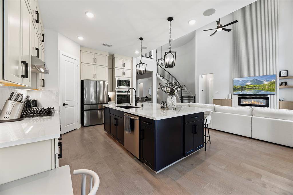 Stainless steel appliances.