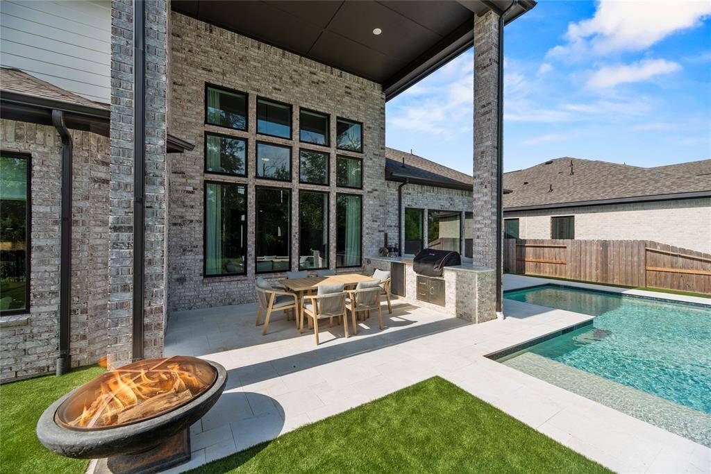 No grass on the back yard only turf.