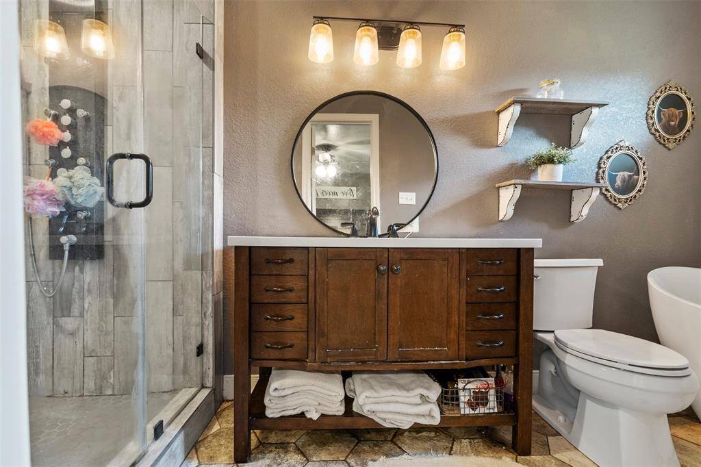 Primary bathroom.