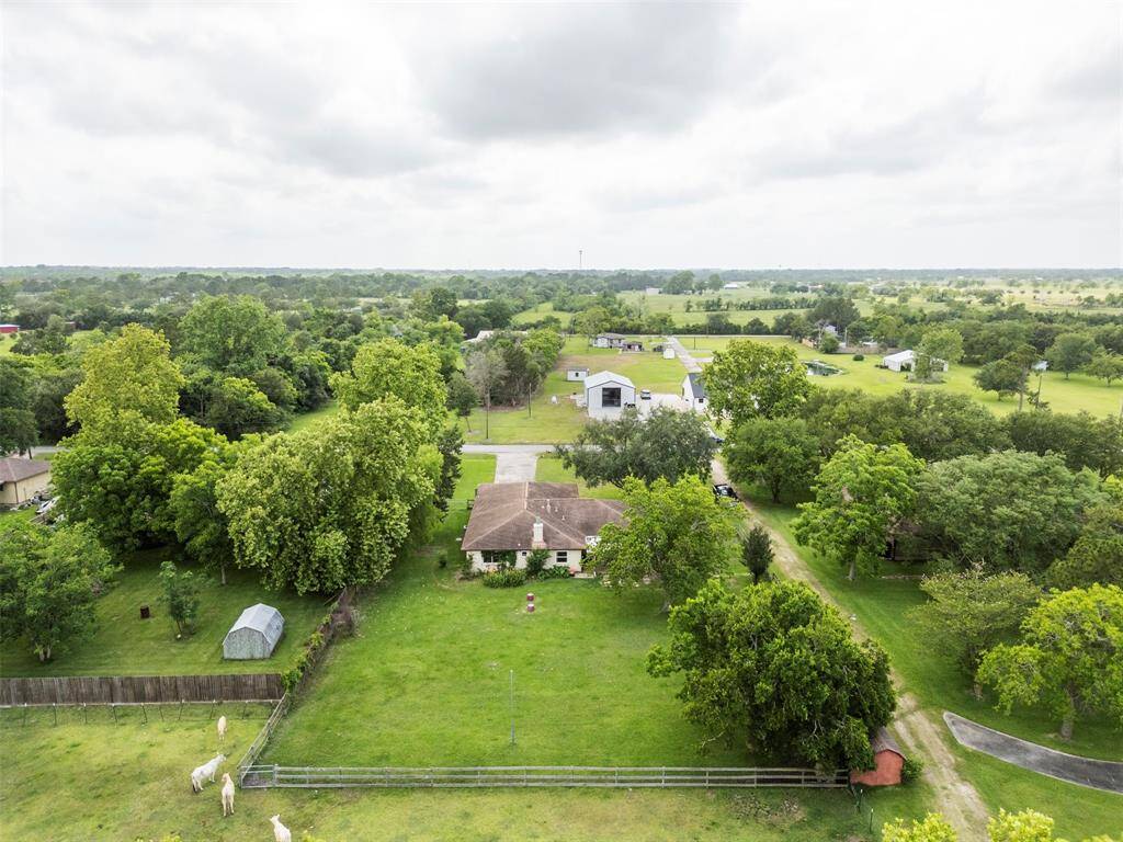 Oversized fenced in backyard.