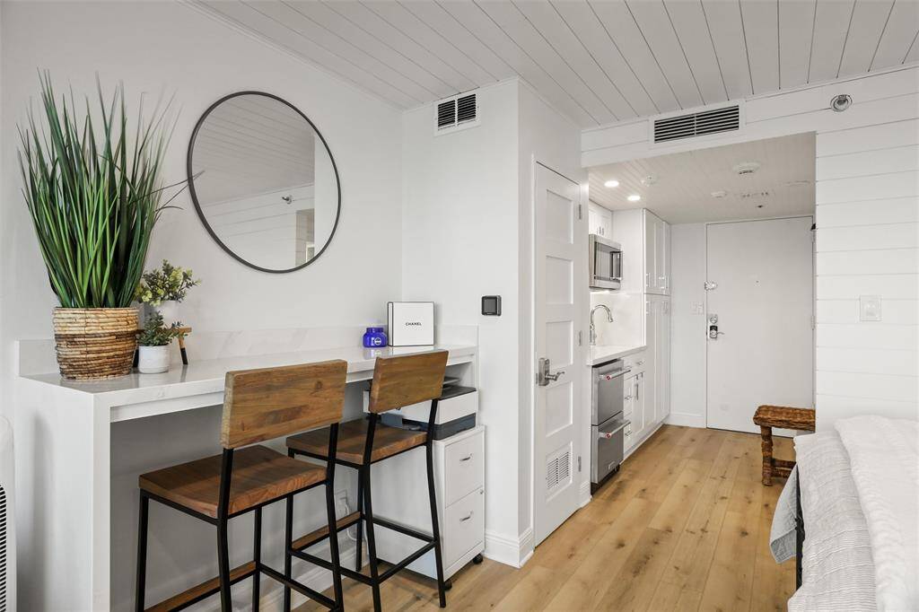 The space is well-lit and has a streamlined, efficient design.