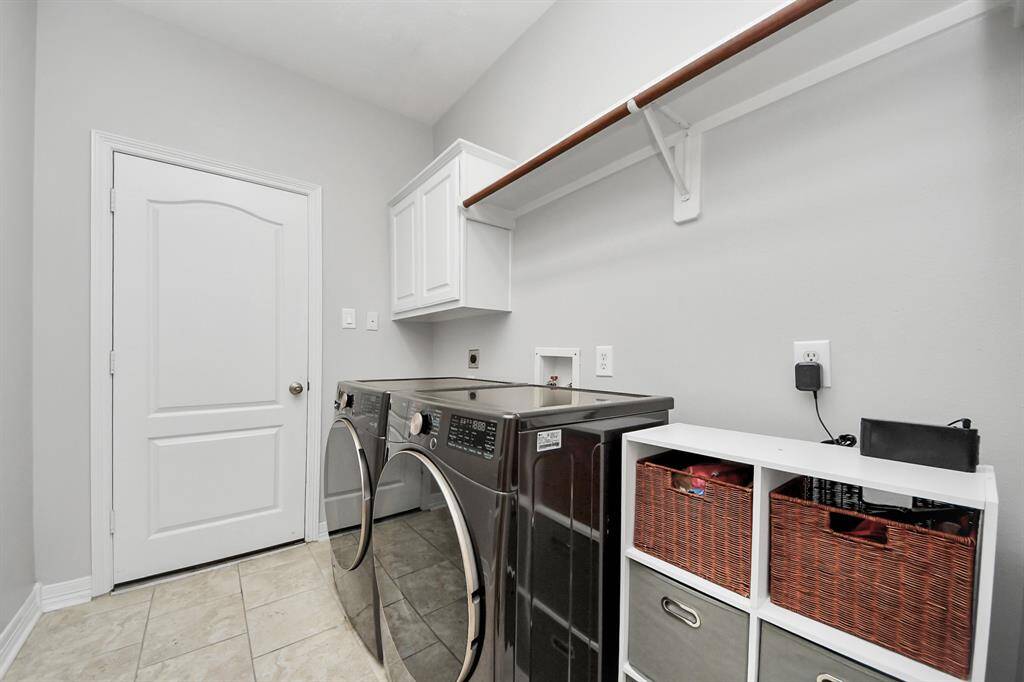 Laundry & Mudroom  shows door to garage