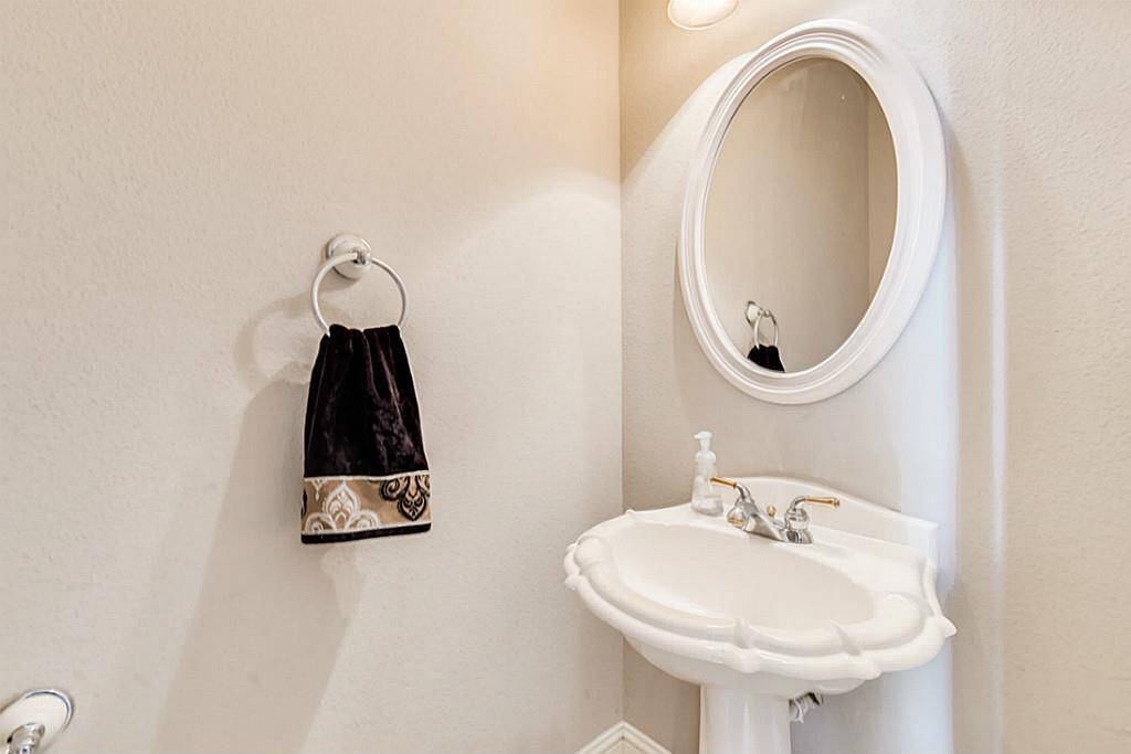 Half Bath located on the 2nd floor just off the family room and Kitchen